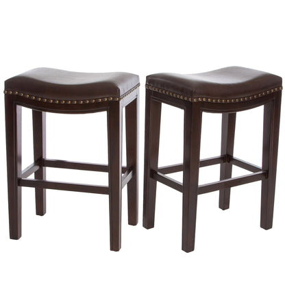 TIFFIN STUDDED COUNTERSTOOL(set of 2) - 1st Choice Furniture Direct