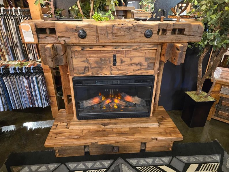 Timber Frame Fireplace - 1st Choice Furniture Direct