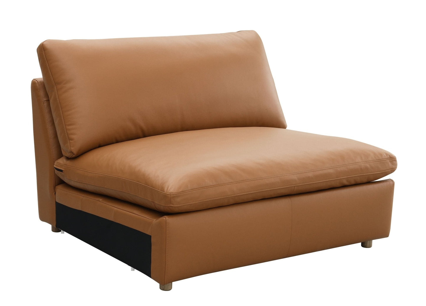 Top Grain Leather Modular Sectional Sofa | Luxury Brown Leather Couch - 1st Choice Furniture Direct