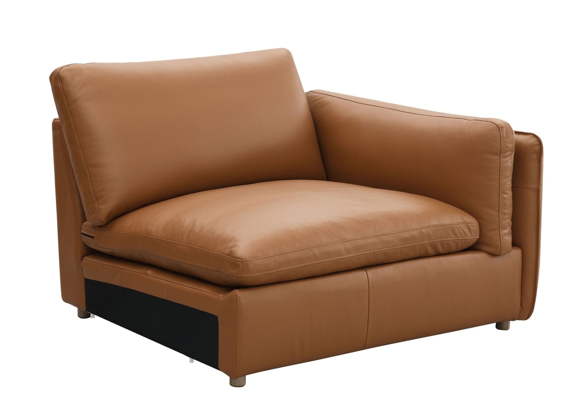 Top Grain Leather Modular Sectional Sofa | Luxury Brown Leather Couch - 1st Choice Furniture Direct
