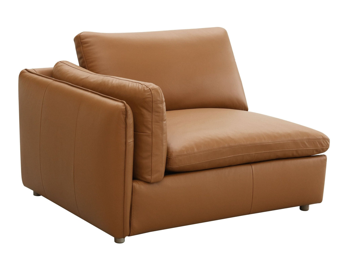 Top Grain Leather Modular Sectional Sofa | Luxury Brown Leather Couch - 1st Choice Furniture Direct