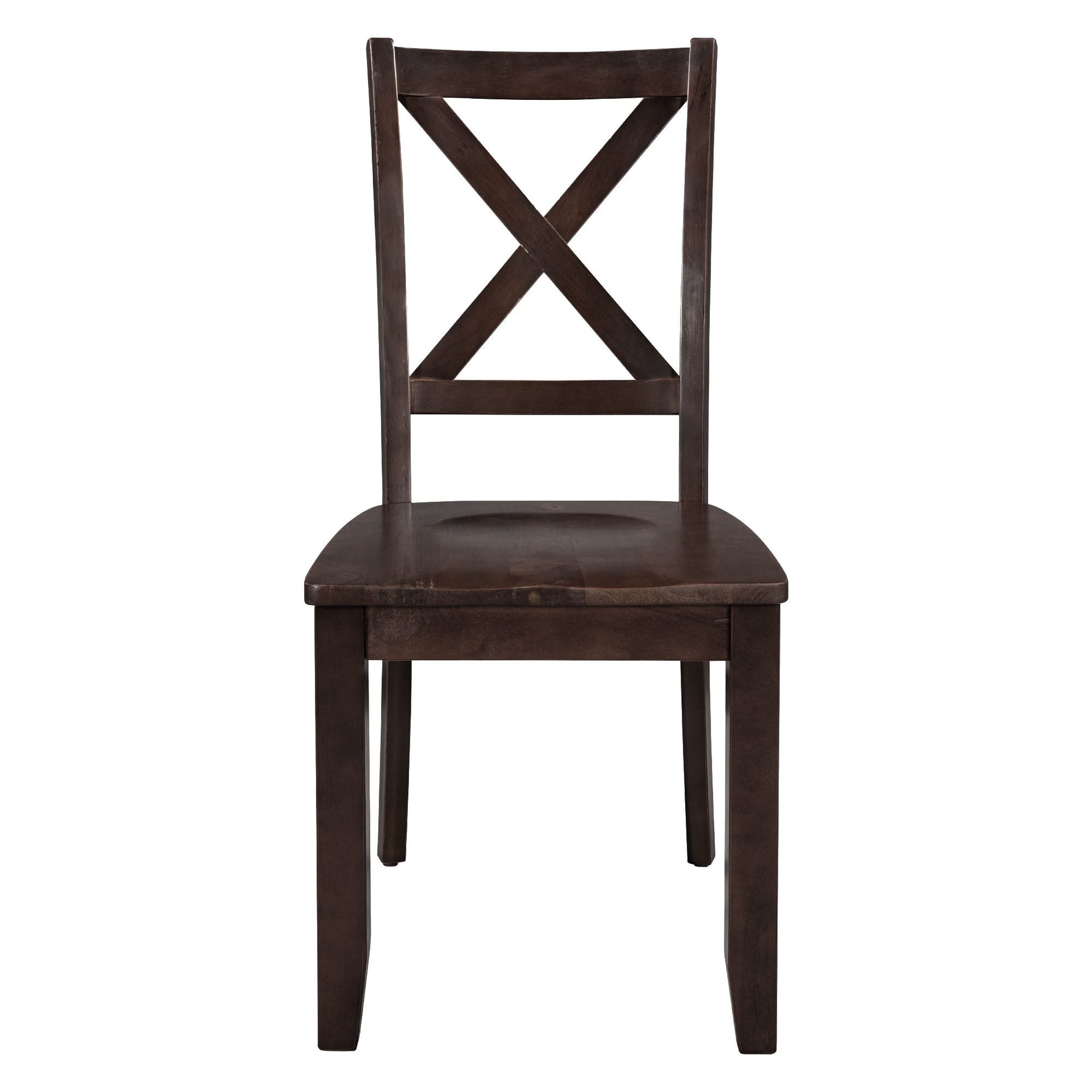 TOPMAX 3 - Piece Wood Drop Leaf Breakfast Nook Dining Table Set with 2 X - back Chairs for Small Places, Espresso - 1st Choice Furniture Direct