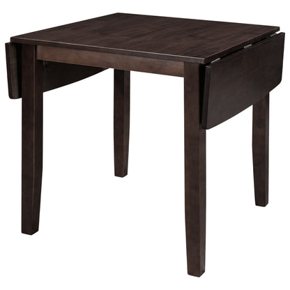 TOPMAX 3 - Piece Wood Drop Leaf Breakfast Nook Dining Table Set with 2 X - back Chairs for Small Places, Espresso - 1st Choice Furniture Direct