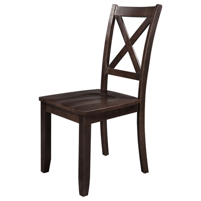 TOPMAX 3 - Piece Wood Drop Leaf Breakfast Nook Dining Table Set with 2 X - back Chairs for Small Places, Espresso - 1st Choice Furniture Direct