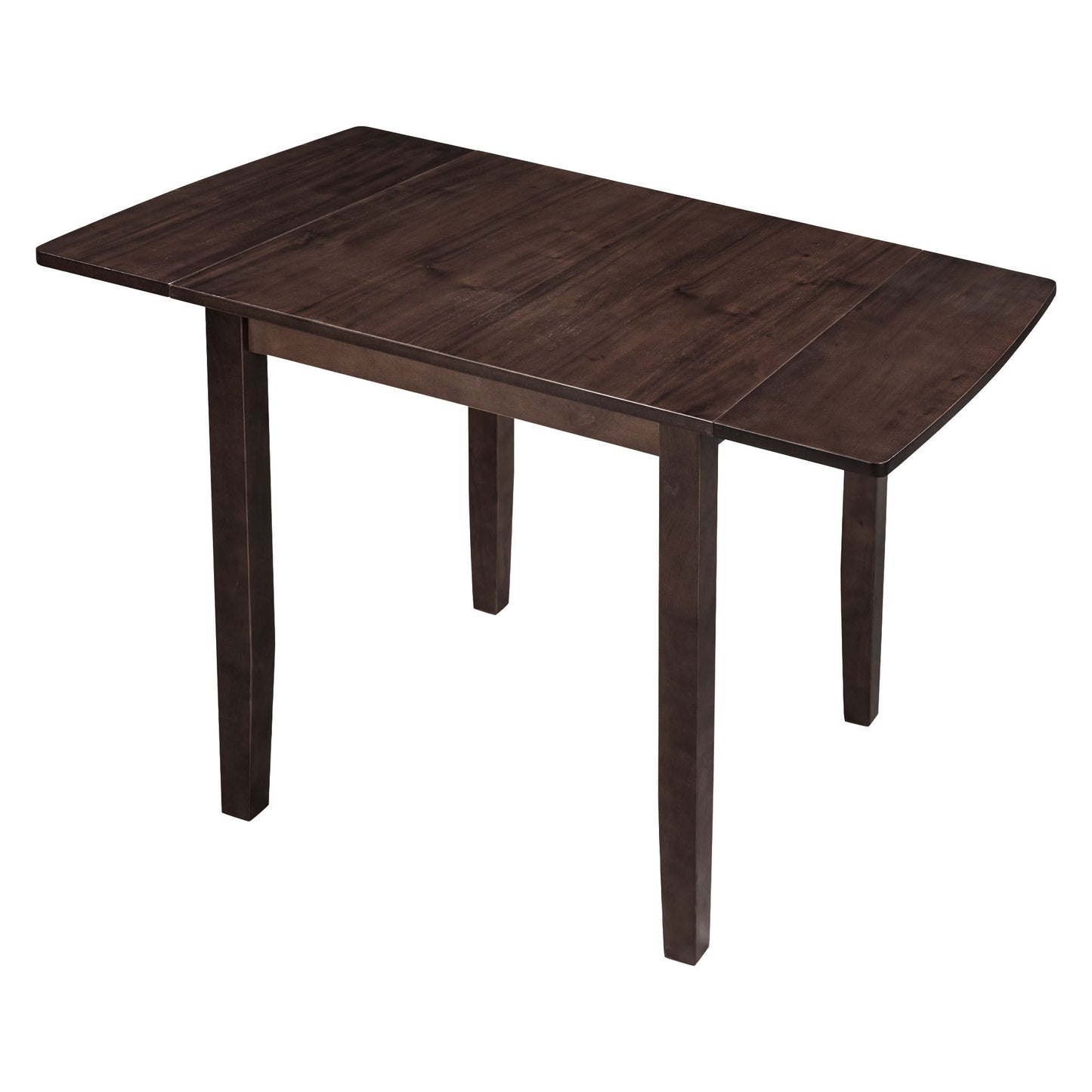 TOPMAX 3 - Piece Wood Drop Leaf Breakfast Nook Dining Table Set with 2 X - back Chairs for Small Places, Espresso - 1st Choice Furniture Direct