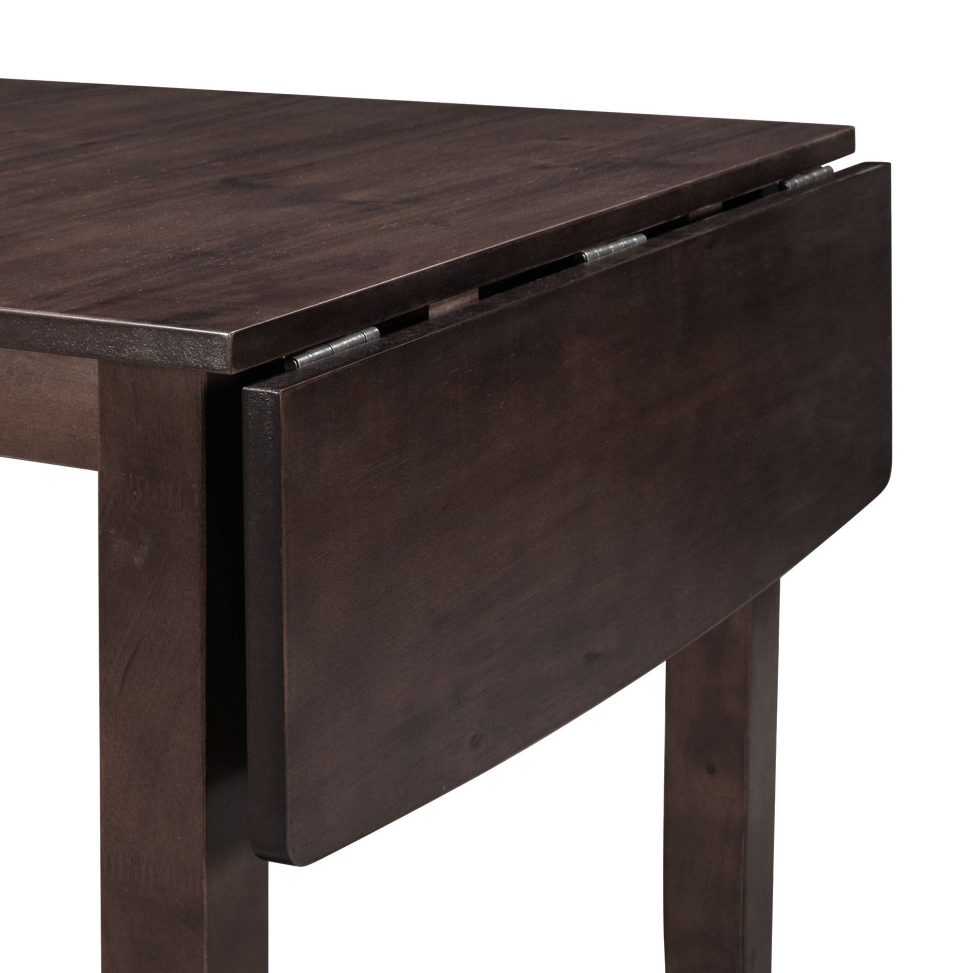 TOPMAX 3 - Piece Wood Drop Leaf Breakfast Nook Dining Table Set with 2 X - back Chairs for Small Places, Espresso - 1st Choice Furniture Direct