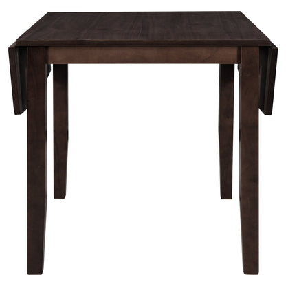 TOPMAX 3 - Piece Wood Drop Leaf Breakfast Nook Dining Table Set with 2 X - back Chairs for Small Places, Espresso - 1st Choice Furniture Direct