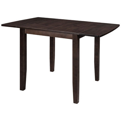 TOPMAX 3 - Piece Wood Drop Leaf Breakfast Nook Dining Table Set with 2 X - back Chairs for Small Places, Espresso - 1st Choice Furniture Direct