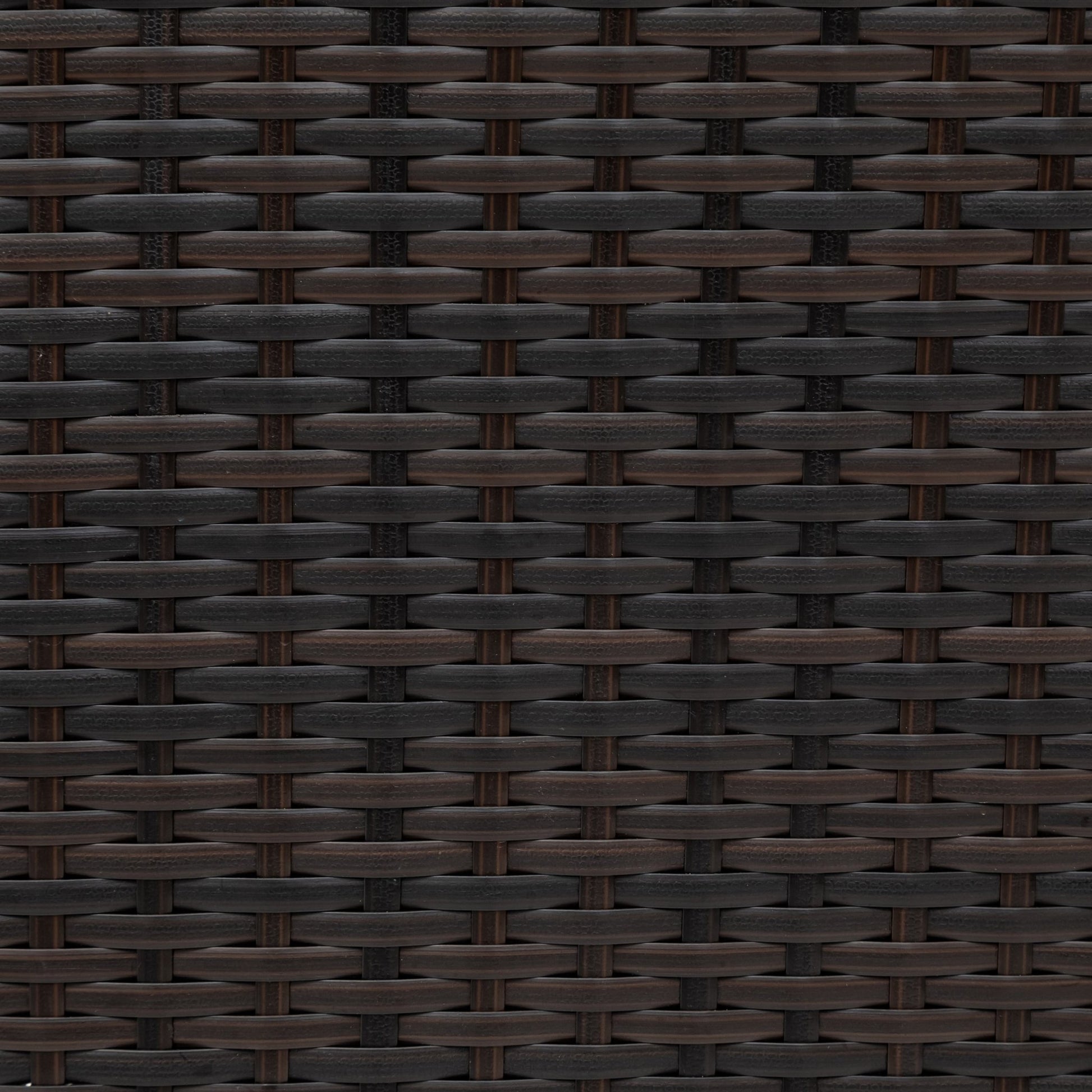 TOPMAX 5 Pieces All - Weather Brown PE Rattan Wicker Sofa Set Outdoor Patio Sectional Furniture Set Half - Moon Sofa Set with Tempered Glass Table, Gray - 1st Choice Furniture Direct