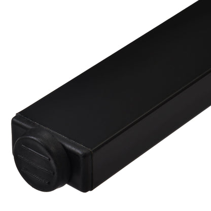 TOPMAX Counter Height Extra Long Dining Table Set with 3 Stools Pub Kitchen Set Side Table with Footrest, Gray - 1st Choice Furniture Direct