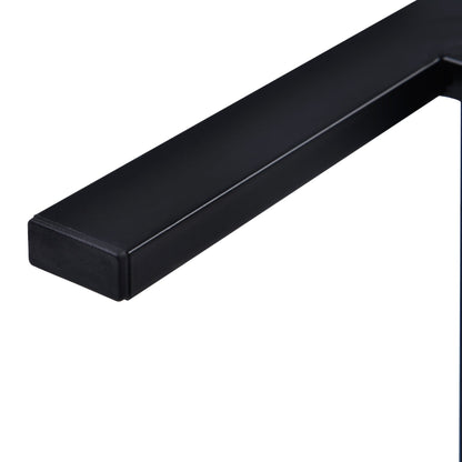 TOPMAX Counter Height Extra Long Dining Table Set with 3 Stools Pub Kitchen Set Side Table with Footrest, Gray - 1st Choice Furniture Direct