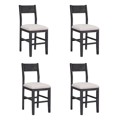 TOPMAX Farmhouse Counter Height 5-Piece Dining Table Set with 1 Rectangular Dining Table and 4 Dining Chairs for Small Places,Gray (old sku: SP000230AAE) - 1st Choice Furniture Direct