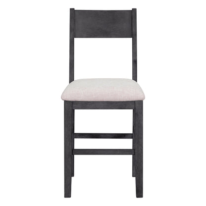 TOPMAX Farmhouse Counter Height 5-Piece Dining Table Set with 1 Rectangular Dining Table and 4 Dining Chairs for Small Places,Gray (old sku: SP000230AAE) - 1st Choice Furniture Direct