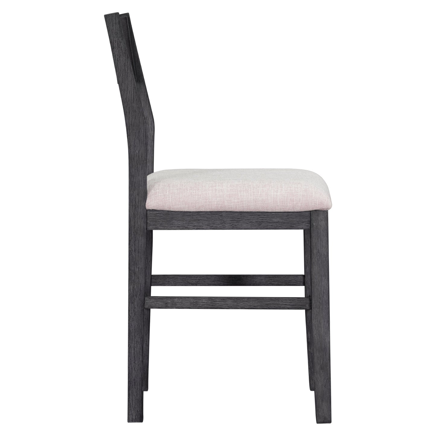 TOPMAX Farmhouse Counter Height 5-Piece Dining Table Set with 1 Rectangular Dining Table and 4 Dining Chairs for Small Places,Gray (old sku: SP000230AAE) - 1st Choice Furniture Direct
