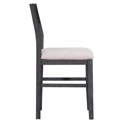 TOPMAX Farmhouse Counter Height 5-Piece Dining Table Set with 1 Rectangular Dining Table and 4 Dining Chairs for Small Places,Gray (old sku: SP000230AAE) - 1st Choice Furniture Direct