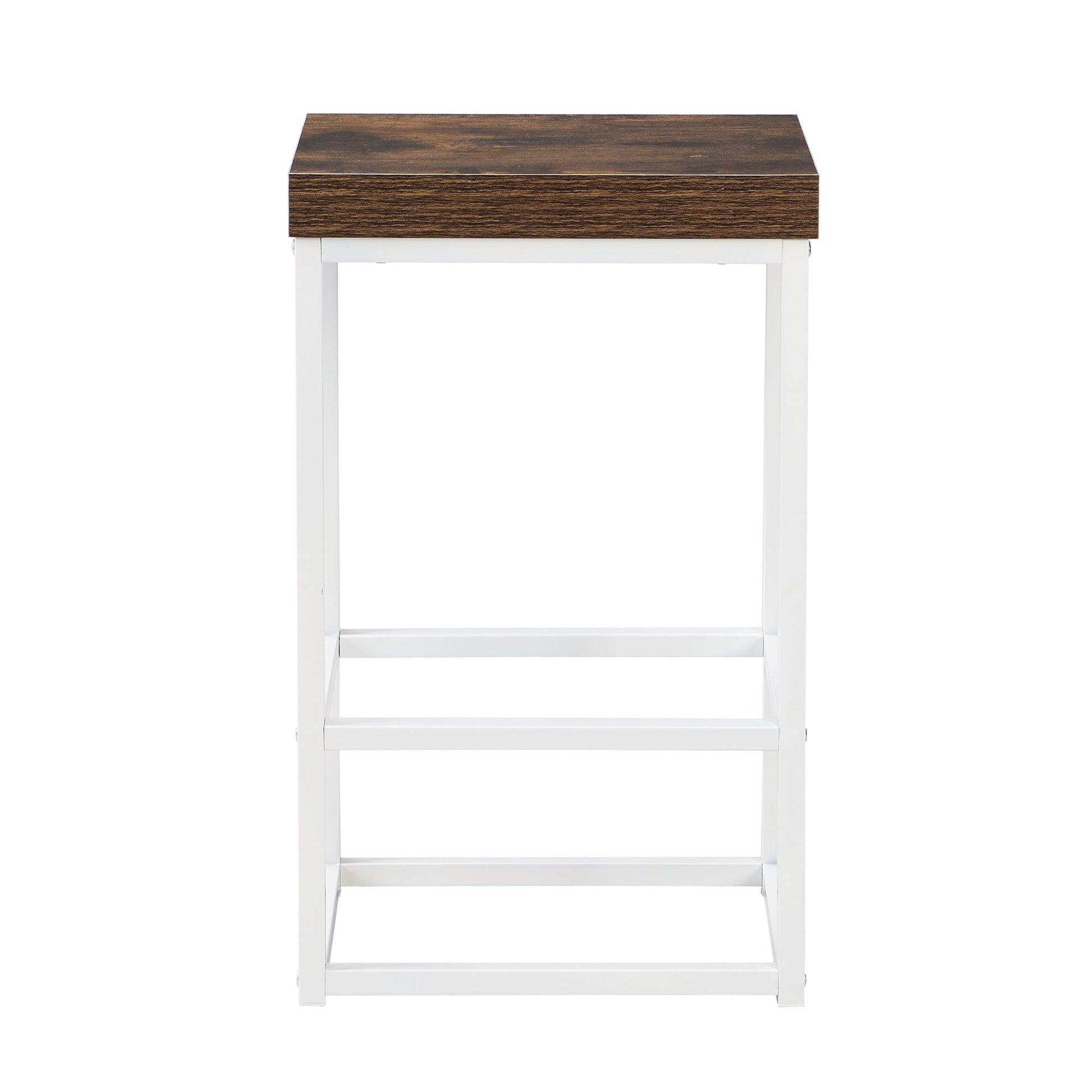 TOPMAX Farmhouse Kitchen Island Set with Drop Leaf and 2 Seatings,Dining Table Set with Storage Cabinet, Drawers and Towel Rack, White+Rustic Brown - 1st Choice Furniture Direct