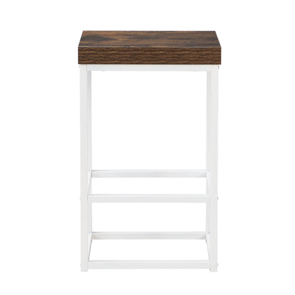 TOPMAX Farmhouse Kitchen Island Set with Drop Leaf and 2 Seatings,Dining Table Set with Storage Cabinet, Drawers and Towel Rack, White+Rustic Brown - 1st Choice Furniture Direct