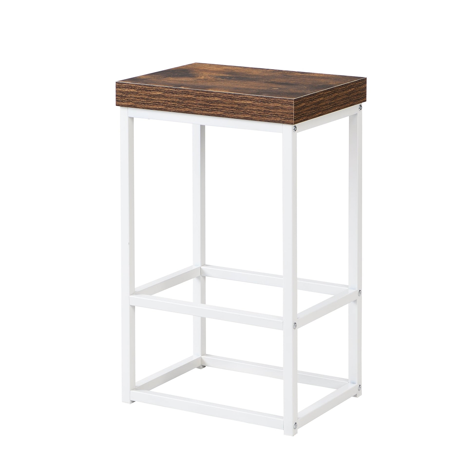 TOPMAX Farmhouse Kitchen Island Set with Drop Leaf and 2 Seatings,Dining Table Set with Storage Cabinet, Drawers and Towel Rack, White+Rustic Brown - 1st Choice Furniture Direct