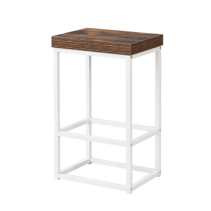 TOPMAX Farmhouse Kitchen Island Set with Drop Leaf and 2 Seatings,Dining Table Set with Storage Cabinet, Drawers and Towel Rack, White+Rustic Brown - 1st Choice Furniture Direct