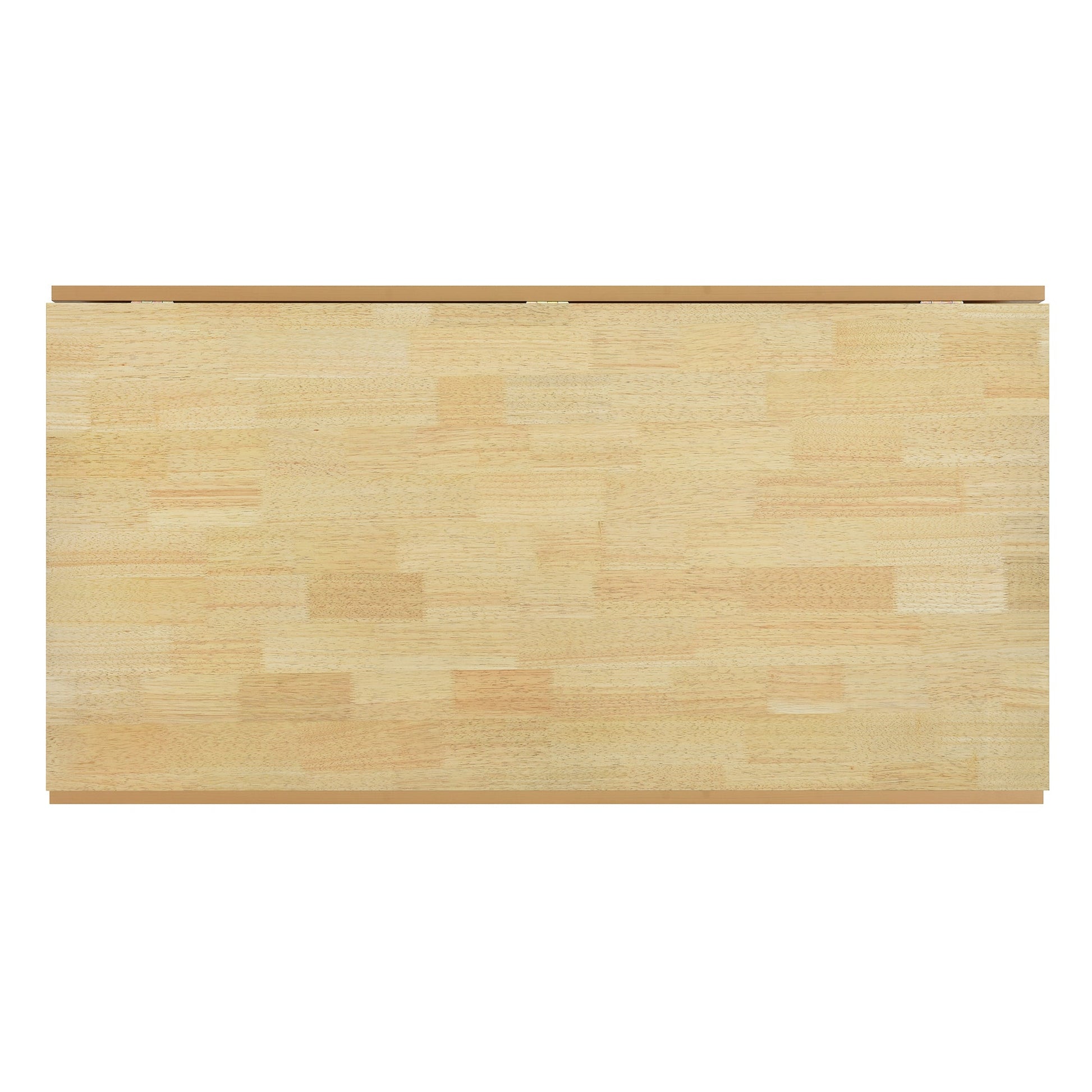 TOPMAX Modern 5 - Piece 47.2'' Extendable Wood Square Dining Table Set with Two 11.8 - inch Drop Leaves, Compact Storage Shelf Kitchen Table Set with Upholstered Chairs for 4, Natural - 1st Choice Furniture Direct