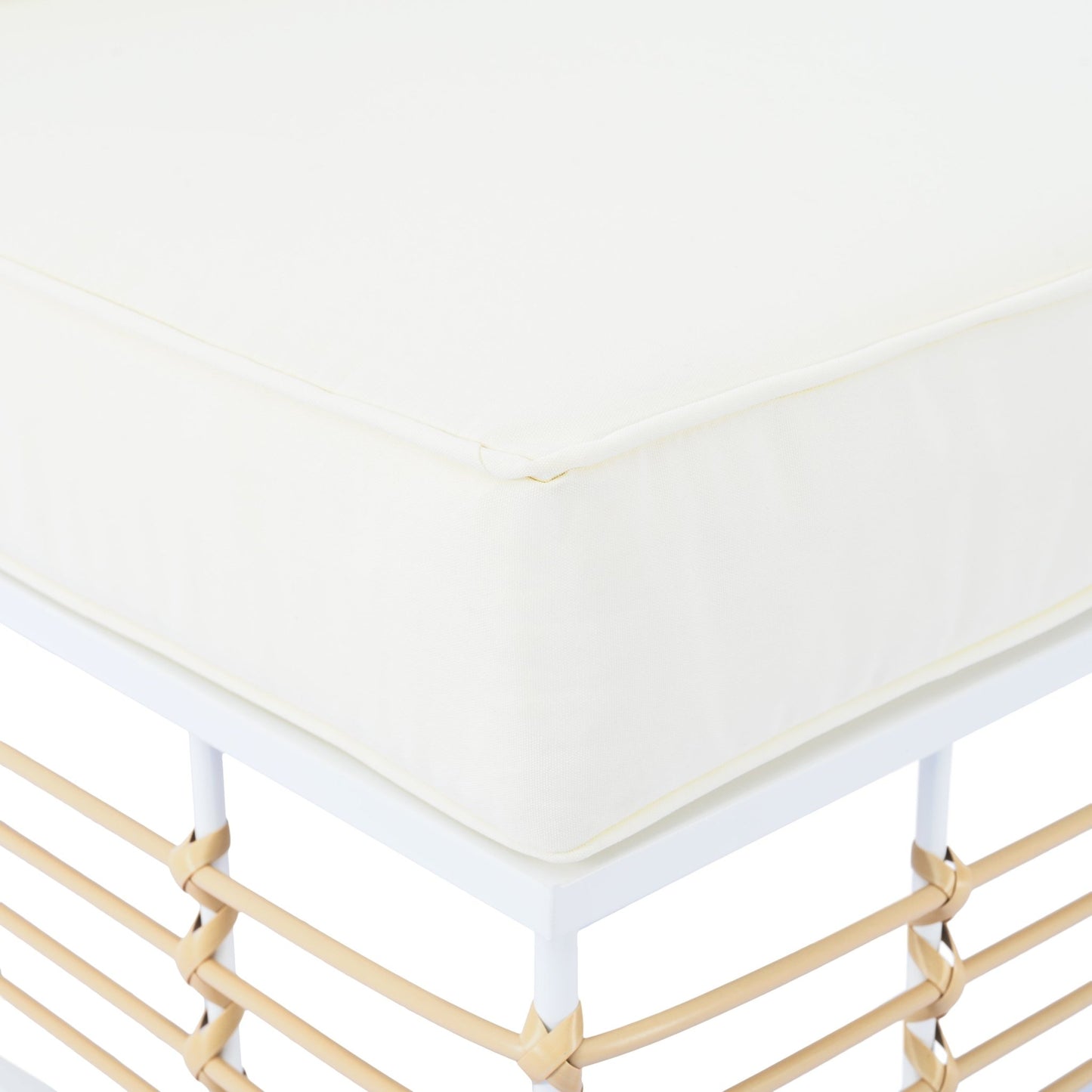 TOPMAX Modern Minimalist 7 - Piece Metal Patio Sectional Sofa Set, All - Weather Garden Conversational Furniture Set with Thick Cushions and Coffee Table for Indoor Outdoor, White - 1st Choice Furniture Direct