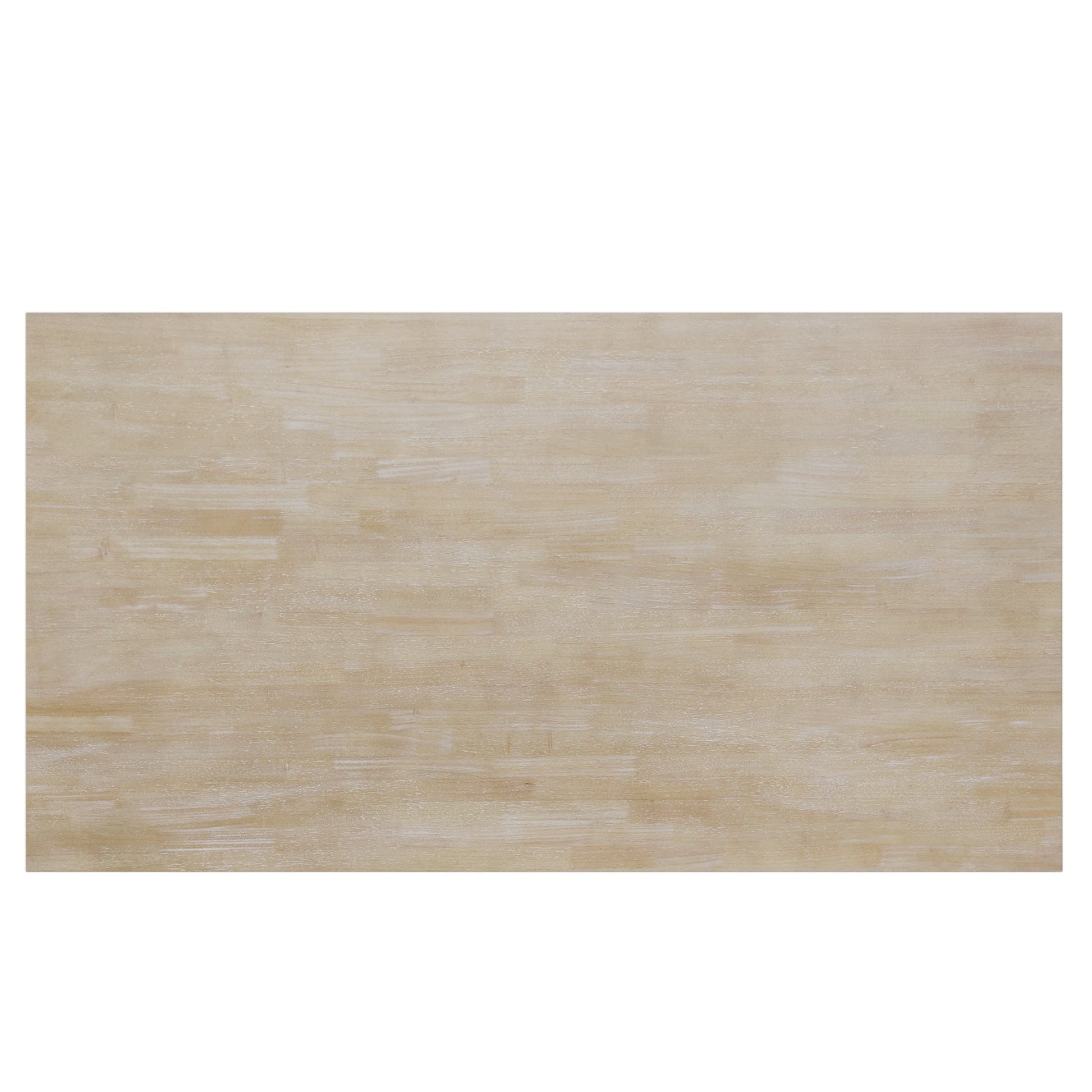 TOPMAX Modern Style Natural Wood 6 - Piece Dining Table Set with Bench and Chairs, Upholstered Seats, Rubberwood Frame - 1st Choice Furniture Direct