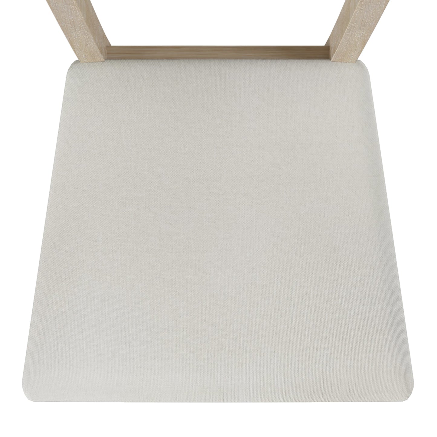 TOPMAX Modern Style Natural Wood 6 - Piece Dining Table Set with Bench and Chairs, Upholstered Seats, Rubberwood Frame - 1st Choice Furniture Direct