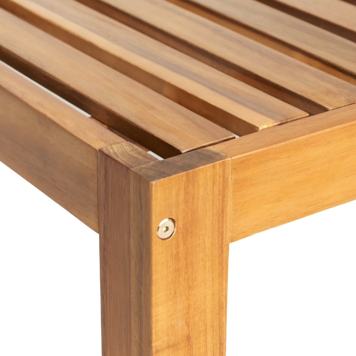 TOPMAX Outdoor Backyard Patio Wood 5 - Piece Sectional Sofa Seating Group Set with Cushions, Natural Finish+ Gray Cushions - 1st Choice Furniture Direct