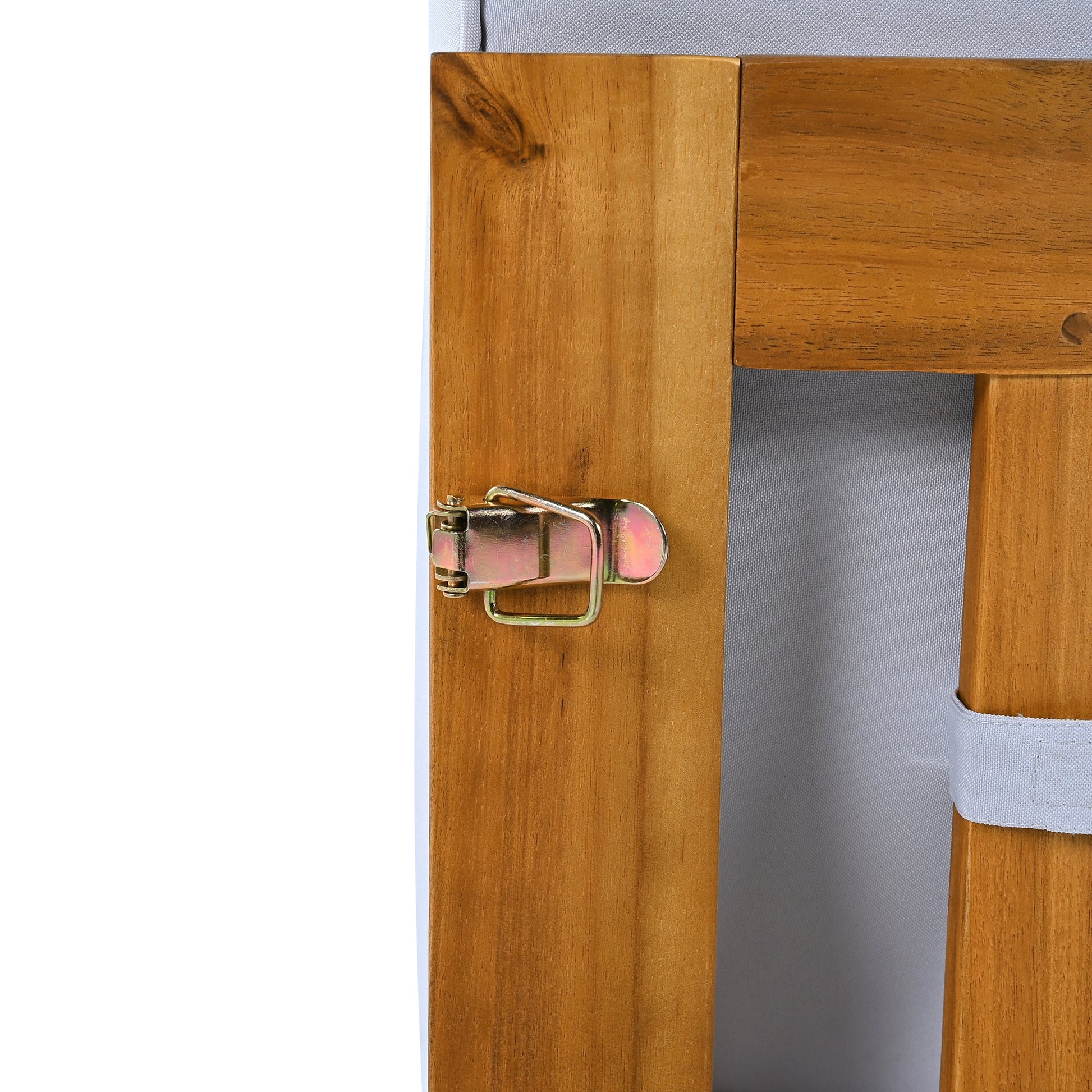 TOPMAX Outdoor Backyard Patio Wood 5 - Piece Sectional Sofa Seating Group Set with Cushions, Natural Finish+ Gray Cushions - 1st Choice Furniture Direct