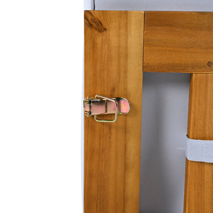 TOPMAX Outdoor Backyard Patio Wood 5 - Piece Sectional Sofa Seating Group Set with Cushions, Natural Finish+ Gray Cushions - 1st Choice Furniture Direct