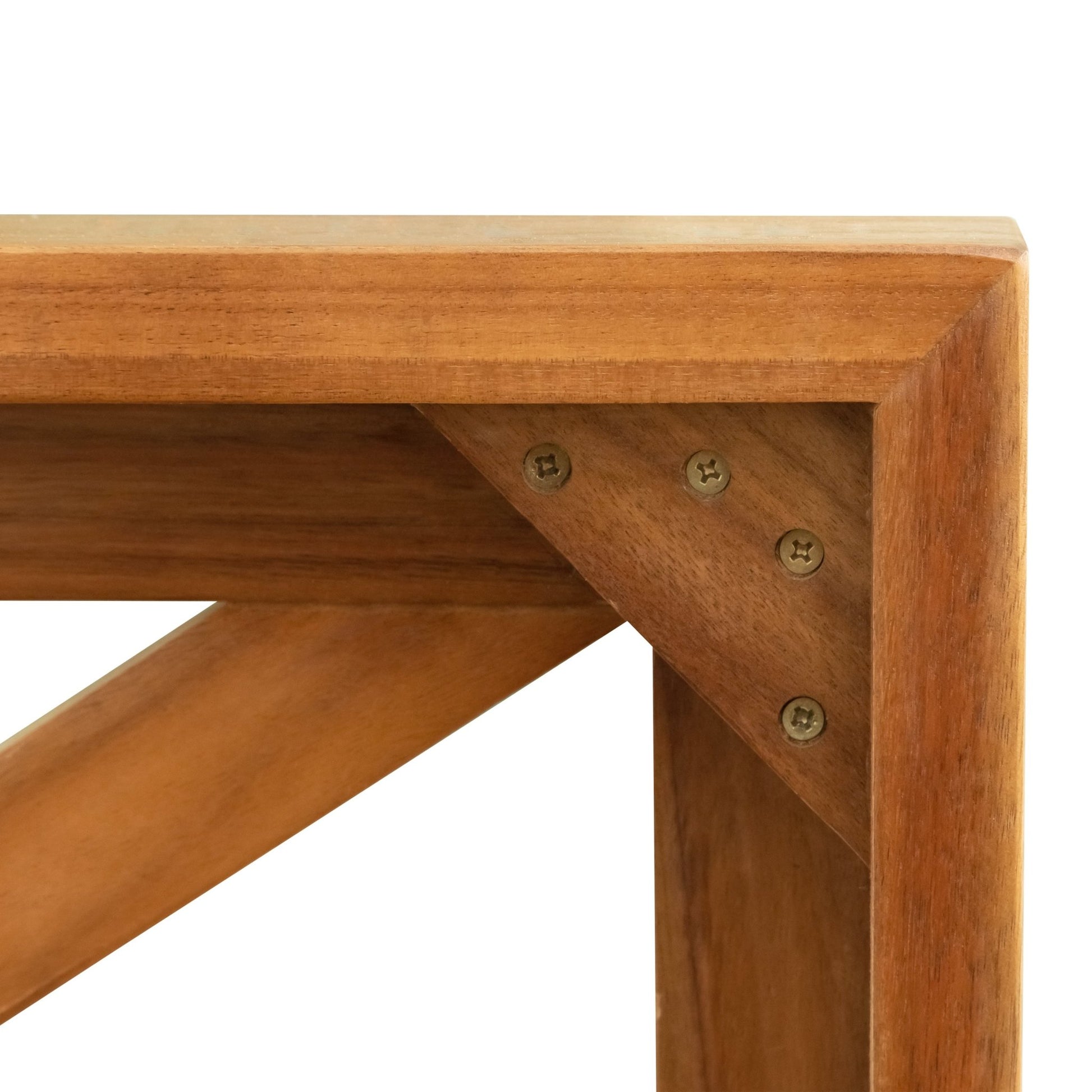 TOPMAX Outdoor Backyard Patio Wood 5 - Piece Sectional Sofa Seating Group Set with Cushions, Natural Finish+ Gray Cushions - 1st Choice Furniture Direct