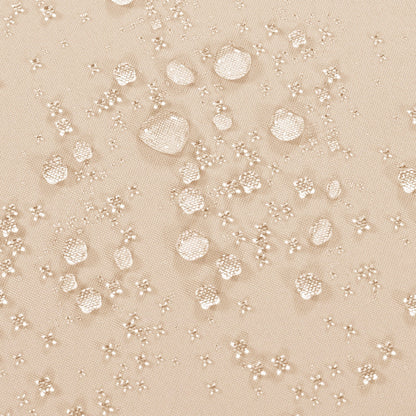 TOPMAX Patio Furniture Round Outdoor Sectional Sofa Set Rattan Daybed Two - Tone Weave Sunbed with Retractable Canopy, Separate Seating and Removable Cushion, Light Coffee - 1st Choice Furniture Direct