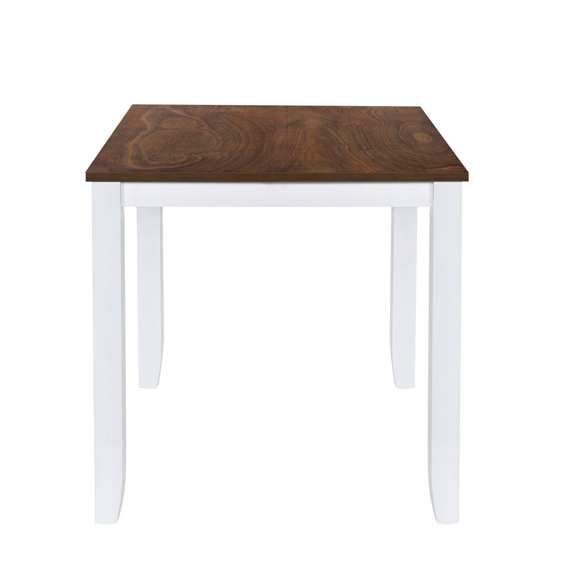 TOPMAX Rustic Minimalist Wood 5 - Piece Dining Table Set with 4 X - Back Chairs for Small Places, White - 1st Choice Furniture Direct