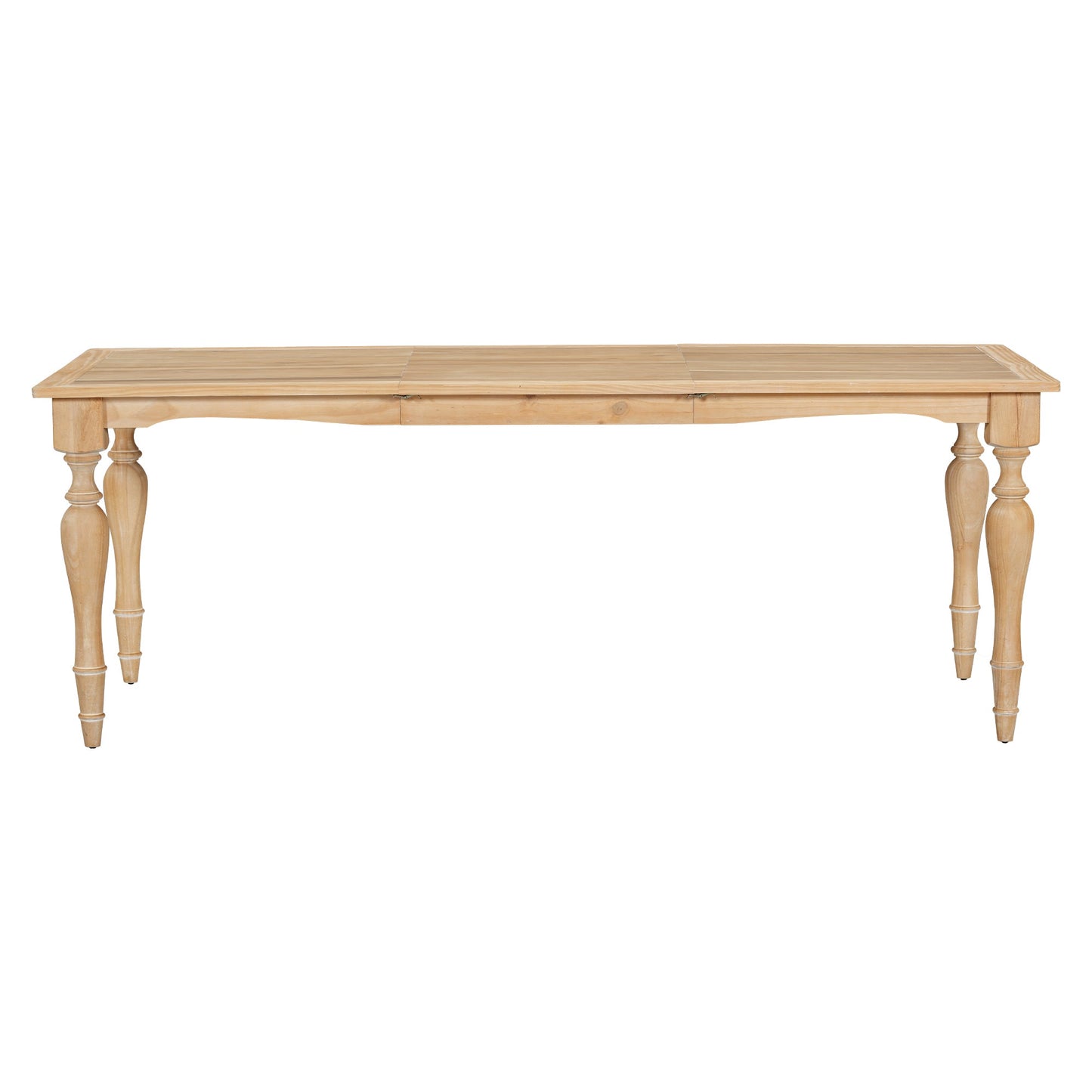TOPMAX Vintage Traditional 82.7inch Extendable Dining Table with 23.6inch Removable Leaf, Natural - 1st Choice Furniture Direct