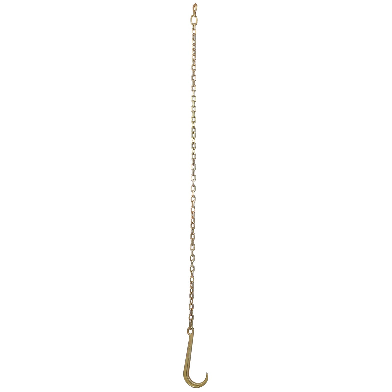 Tow Chain with 15 Inch Forged J Hook and Grab Hook - Grade 70 Chain - 6 Foot - 4,700 Pound Safe Working Load - 1st Choice Furniture Direct