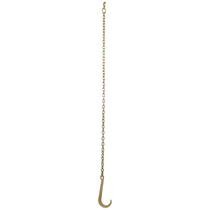 Tow Chain with 15 Inch Forged J Hook and Grab Hook - Grade 70 Chain - 6 Foot - 4,700 Pound Safe Working Load - 1st Choice Furniture Direct