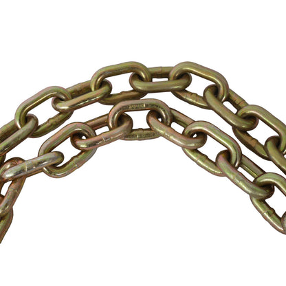 Tow Chain with 15 Inch Forged J Hook and Grab Hook - Grade 70 Chain - 6 Foot - 4,700 Pound Safe Working Load - 1st Choice Furniture Direct