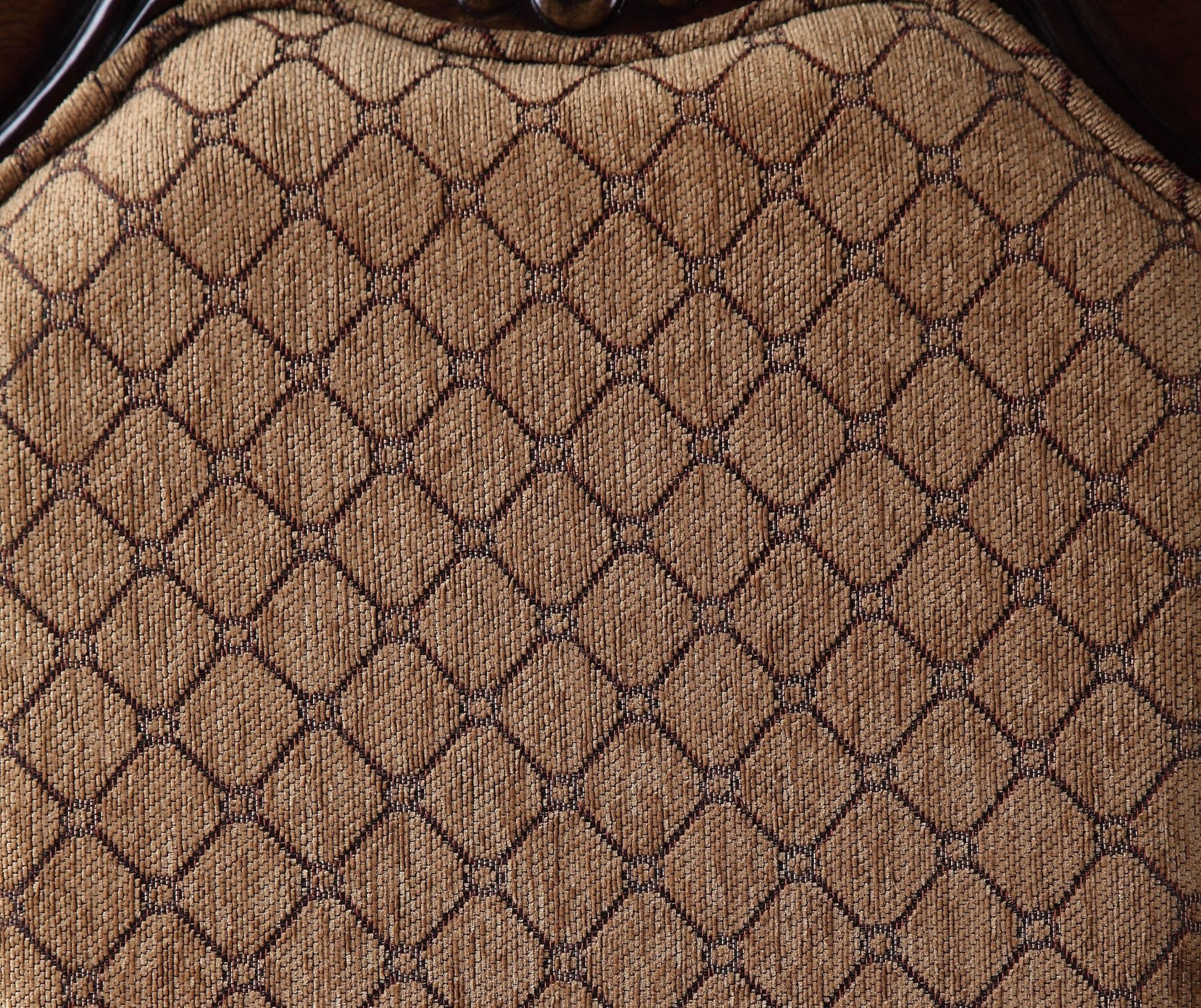 Traditional Espresso Upholstered Dining Chair with Queen Anne Legs - 1st Choice Furniture Direct