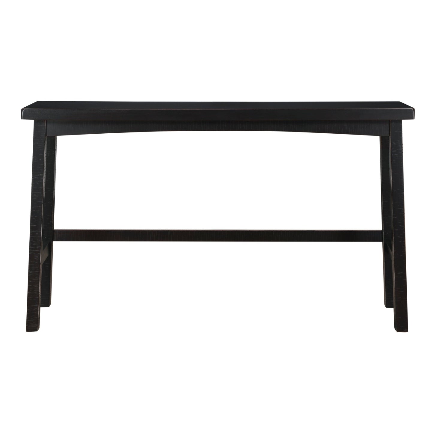 Transitional 4-Piece Pub Height Set, Table and Bar Stools Black Finish Solid Rubberwood Furniture - 1st Choice Furniture Direct