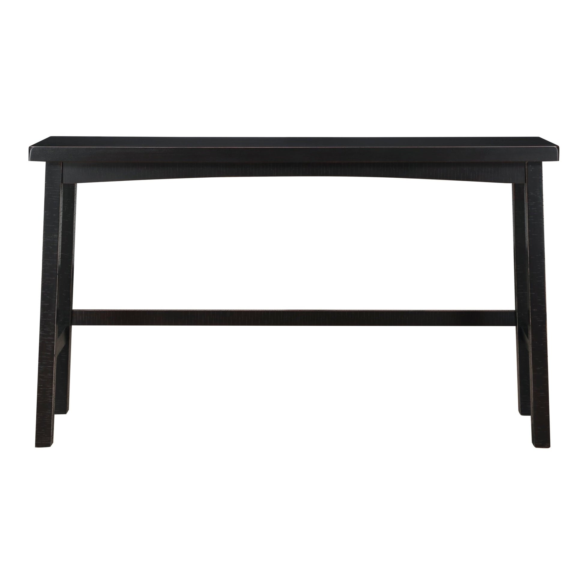 Transitional 4-Piece Pub Height Set, Table and Bar Stools Black Finish Solid Rubberwood Furniture - 1st Choice Furniture Direct