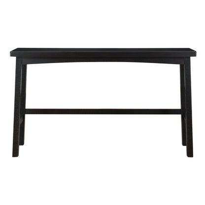 Transitional 4-Piece Pub Height Set, Table and Bar Stools Black Finish Solid Rubberwood Furniture - 1st Choice Furniture Direct