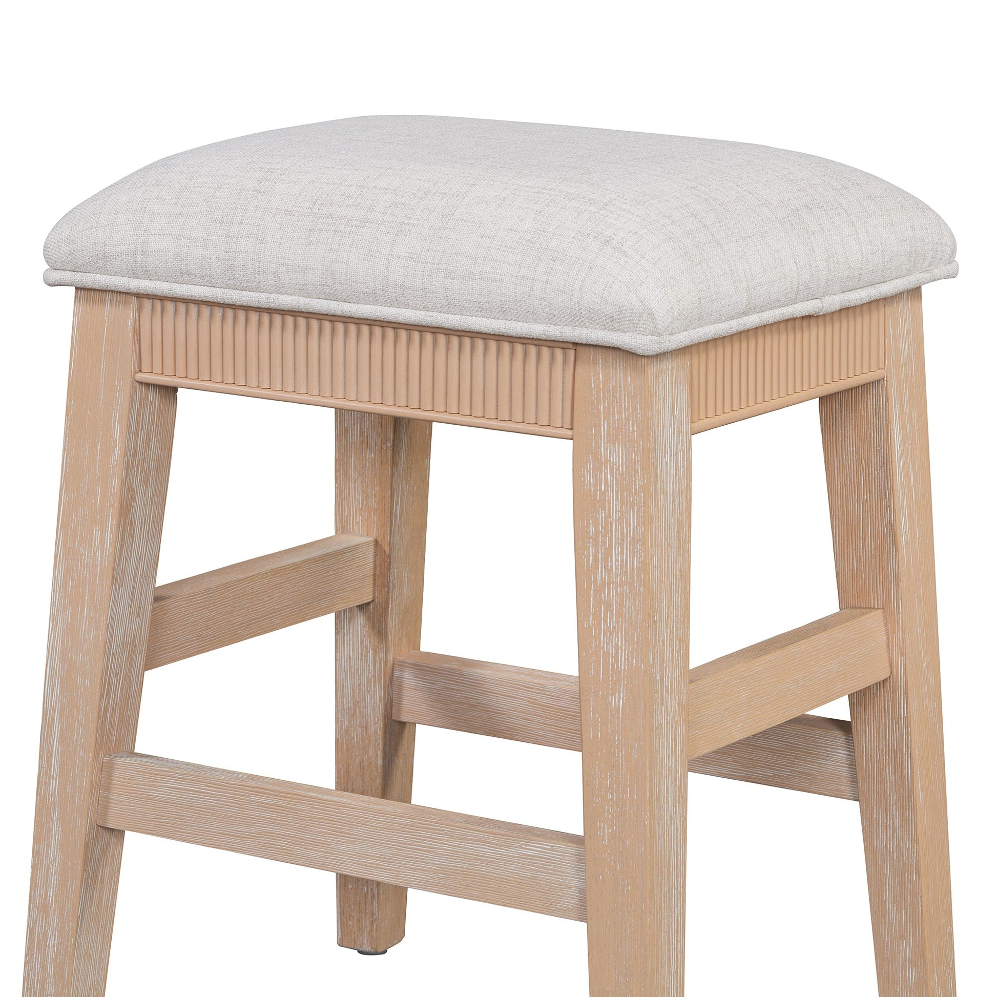 TREXM 4 - Piece Dining Table Set for 3, Retro Kitchen Table and Chairs Set with 3 Storage Drawers, Ideal for Small Spaces (Natural) - 1st Choice Furniture Direct