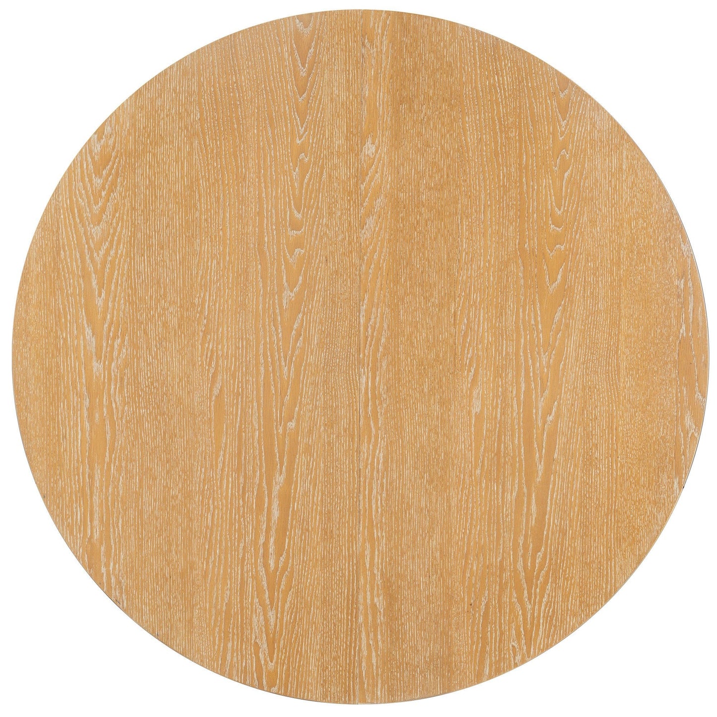 TREXM 5 - Piece Retro Functional Dining Table Set Extendable Round Table and 4 Upholstered Chairs for Dining Room and Living Room (Natural) - 1st Choice Furniture Direct