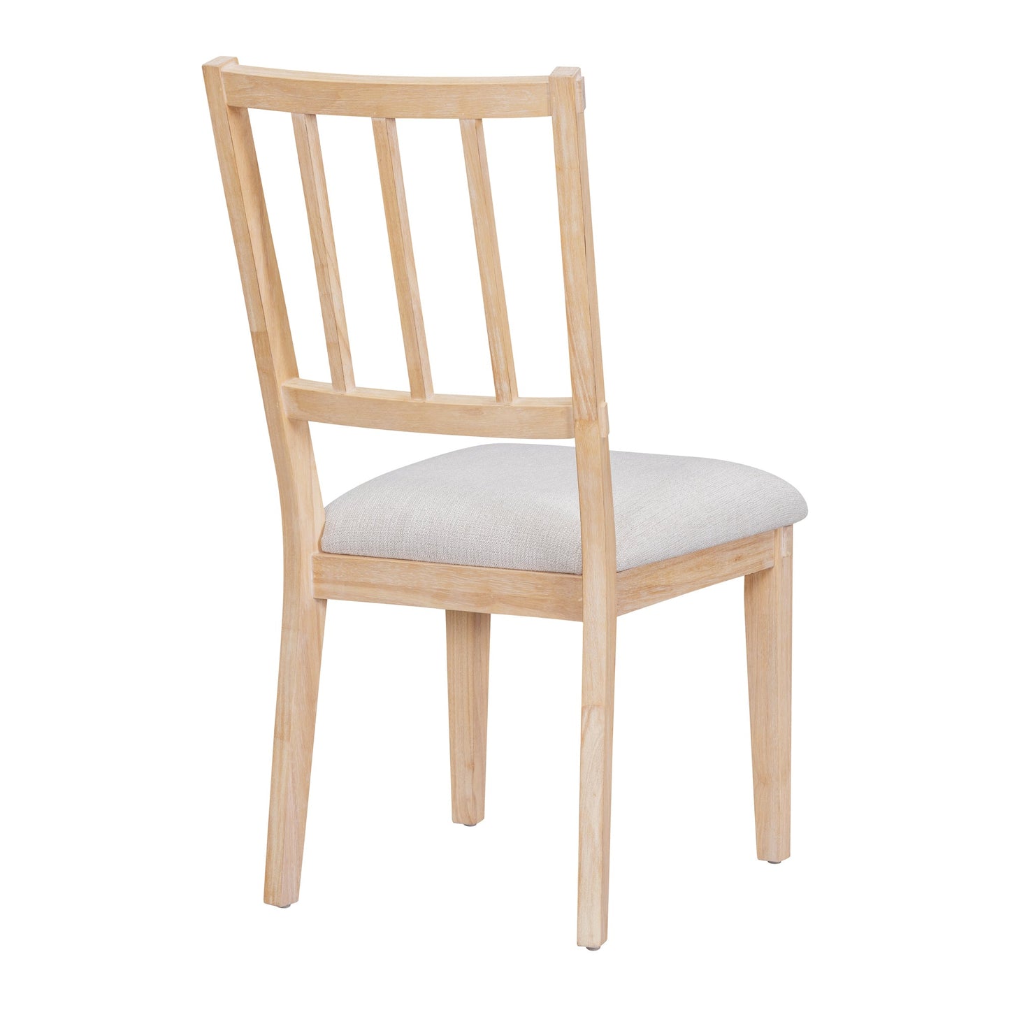 TREXM 5 - piece Rustic Charm Round Dining Set with 3 Upholstered Chairs and Curved Bench for Dining Room, Kitchen and Living Room (Natural) - 1st Choice Furniture Direct