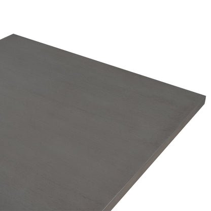 TREXM 5 - Piece Wooden Counter Height Dining Set with Padded Chairs, Storage Shelving, Gray Finish - 1st Choice Furniture Direct