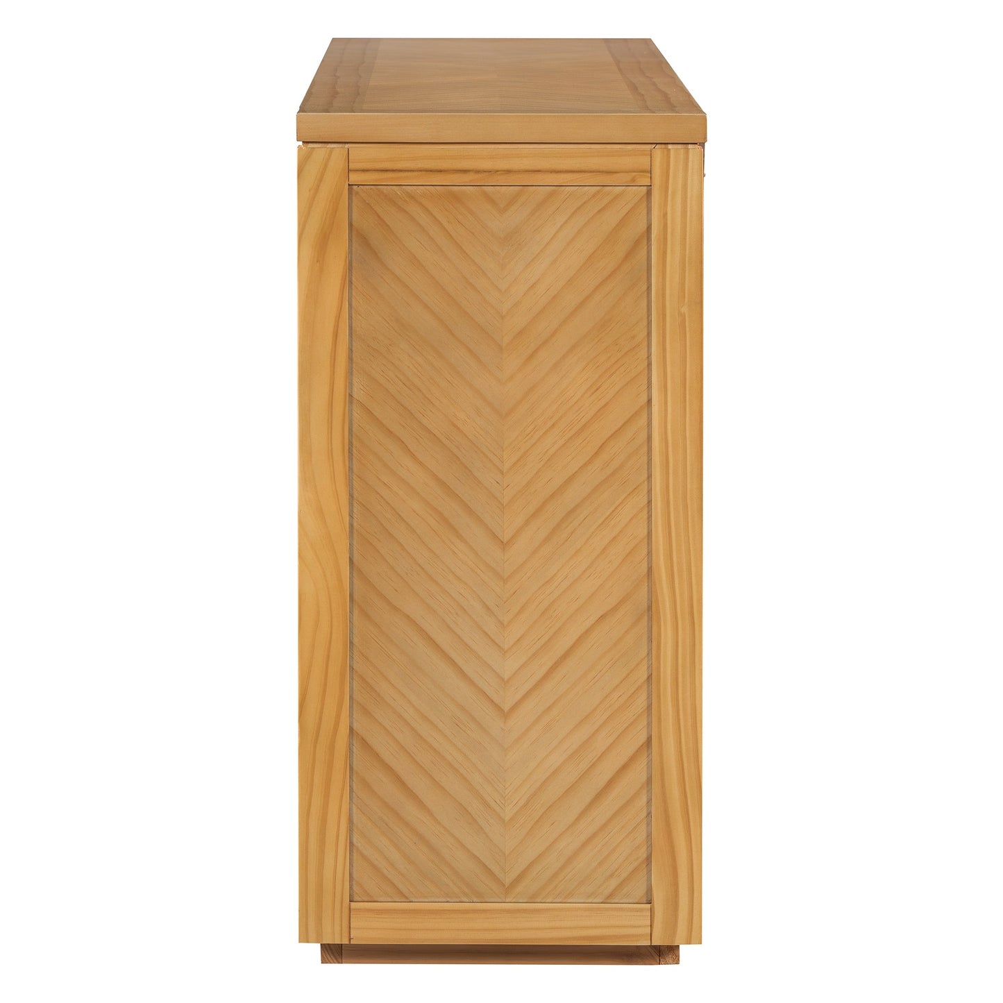 TREXM 55' Console Table, Rustic Wooden Entryway Table with Storage Drawers and Open Shelf, Elegant Sofa Table for Hallway and Living Room (Natural) - 1st Choice Furniture Direct