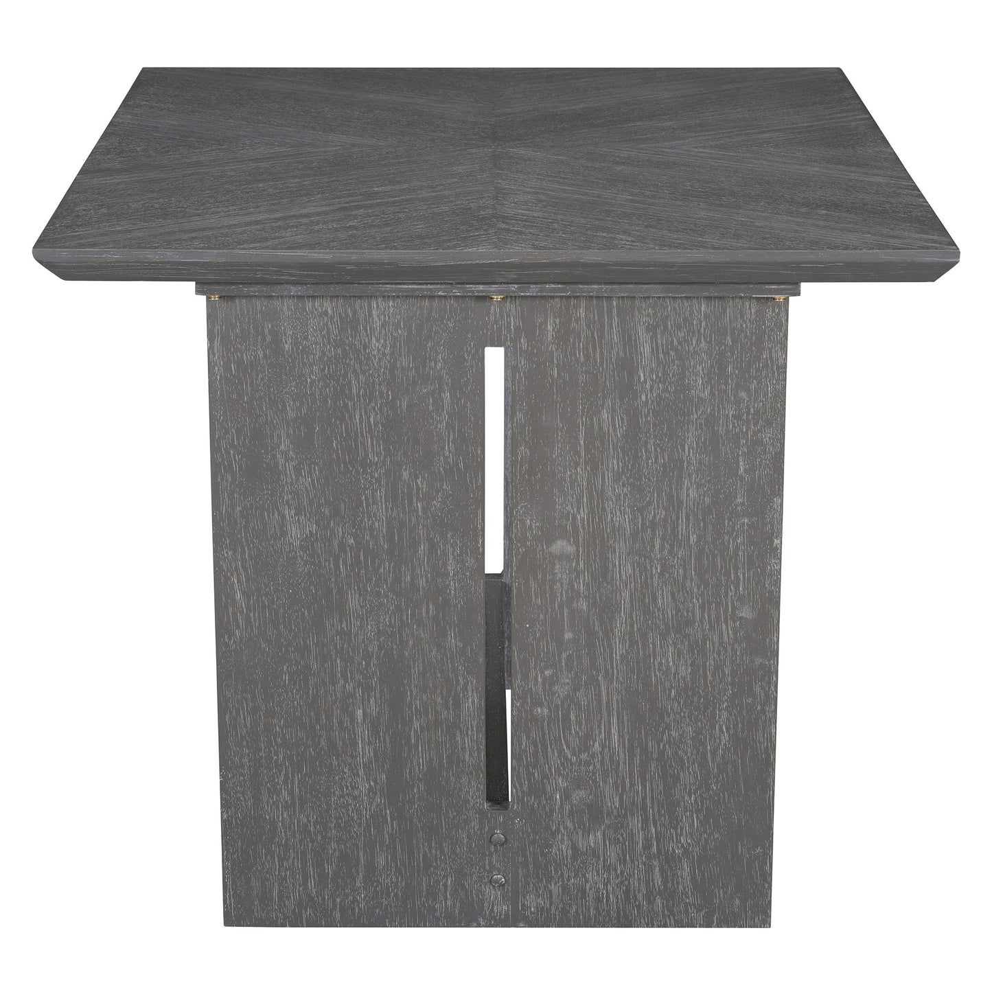 TREXM 6 - Piece Retro Dining Table Set for 6, 60' Wood Kitchen Table and Chairs Set of 4 with Bench Designed Trestle Base for kitchen & Dining Room (Gray) - 1st Choice Furniture Direct