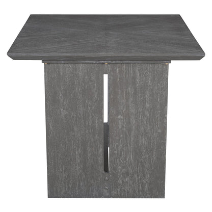 TREXM 6 - Piece Retro Dining Table Set for 6, 60' Wood Kitchen Table and Chairs Set of 4 with Bench Designed Trestle Base for kitchen & Dining Room (Gray) - 1st Choice Furniture Direct