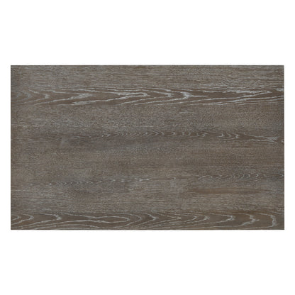 TREXM 6 - Piece Retro Dining Table Set for 6, 60' Wood Kitchen Table and Chairs Set of 4 with Bench Designed Trestle Base for kitchen & Dining Room (Gray) - 1st Choice Furniture Direct