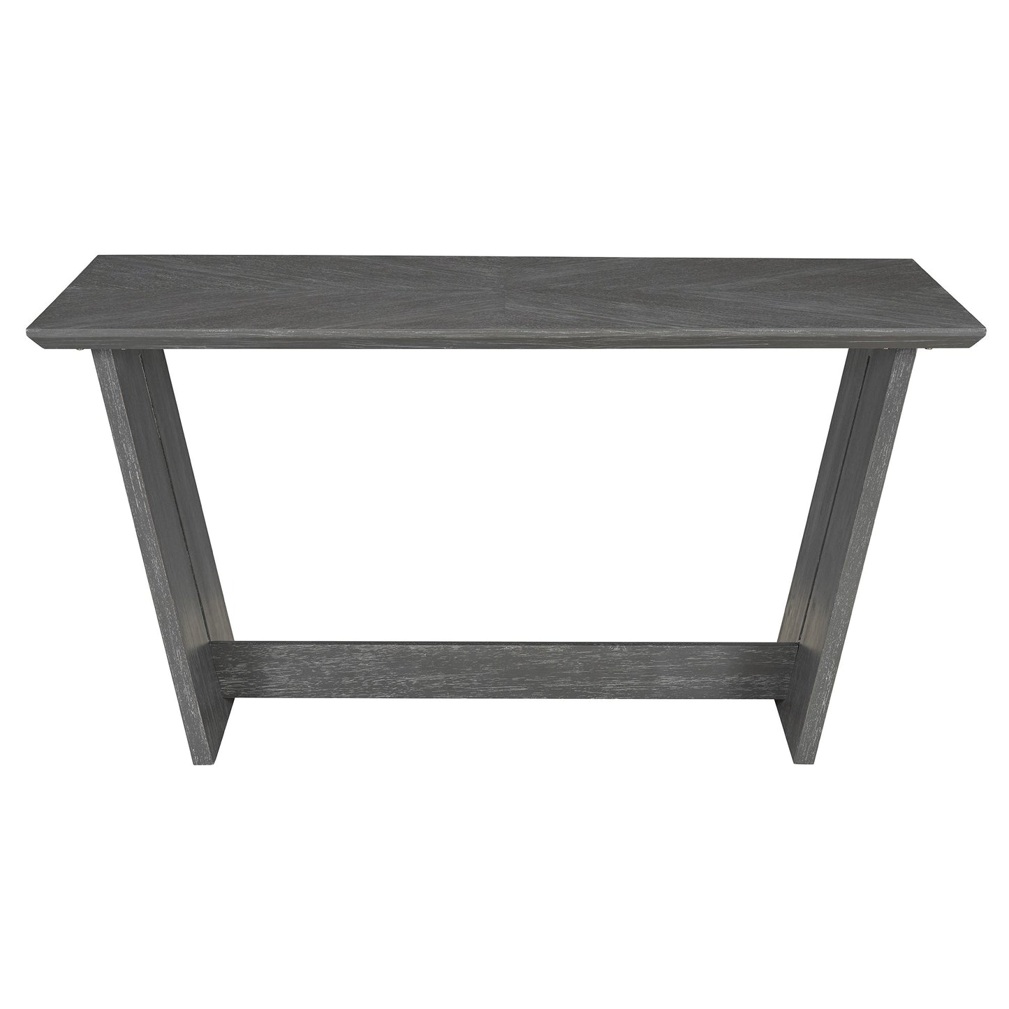 TREXM 6 - Piece Retro Dining Table Set for 6, 60' Wood Kitchen Table and Chairs Set of 4 with Bench Designed Trestle Base for kitchen & Dining Room (Gray) - 1st Choice Furniture Direct